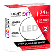 Светильник LightPhenomenON Downlightt LT-TP-DL-06-24W-6500K встраиваемый круглый Ф174 LED с выносным драйвером - Светильники - Светильники DOWNLIGHT - . Магазин оборудования для автономного и резервного электропитания Ekosolar.ru в Майкопе